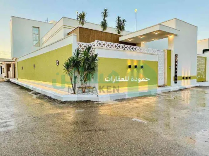 🏡  فيلا أرضية واجهتين بتصميم عصري حاجة منظمة هلبا