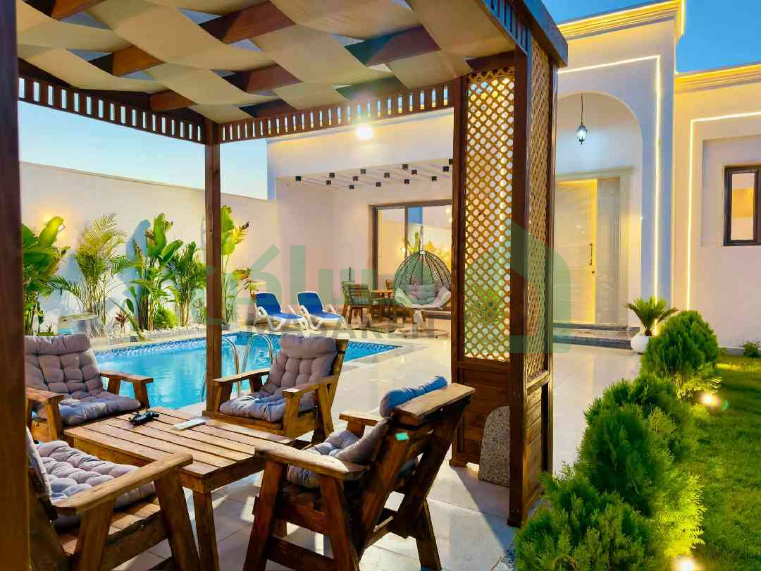 🏡 استراحة فاخر تصميم عصري وتشطيب راقٍ