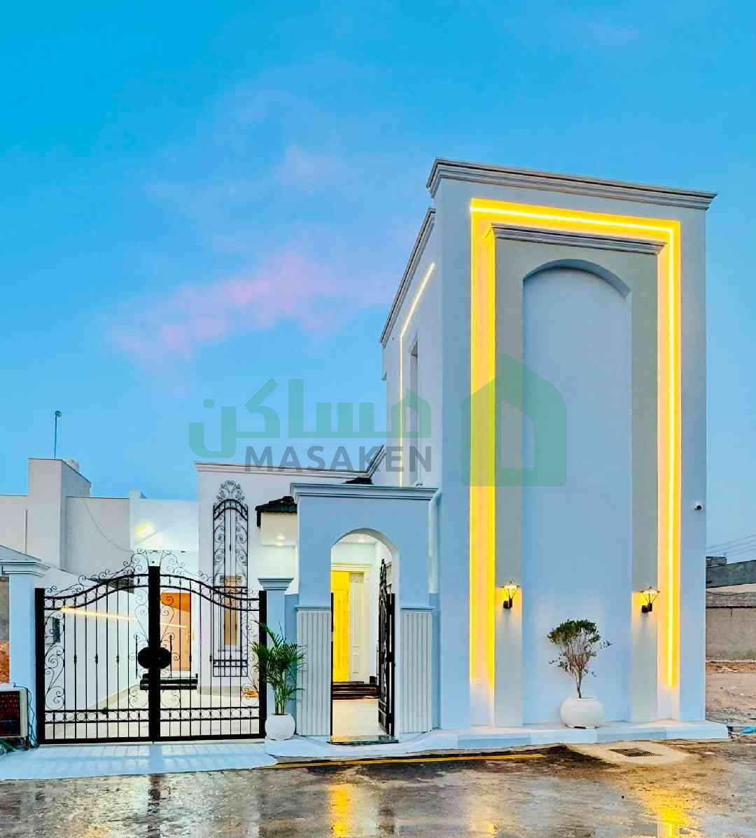 🔥 فيلا أرضية بتصميم يو كلاسيك، تشطيب فاخر، ومساحات
