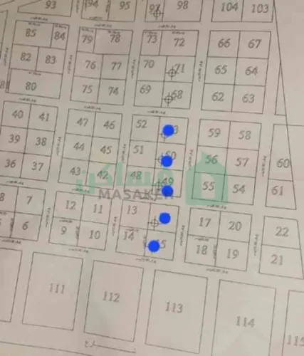 5 قطع سكنيه #للبيـــــــــع  في مخطط سكني في اوجله
