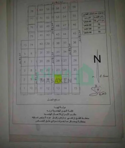 قطعه ارض للبيع في مخطط استيته مساحتها 500
متر