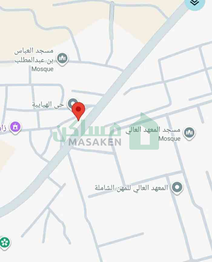 أرض سكنيه للبيع طريق المعهد العالي قبل محطة الوقود